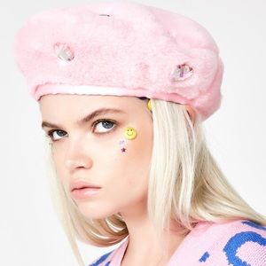 Lazy Oaf Pink Beret